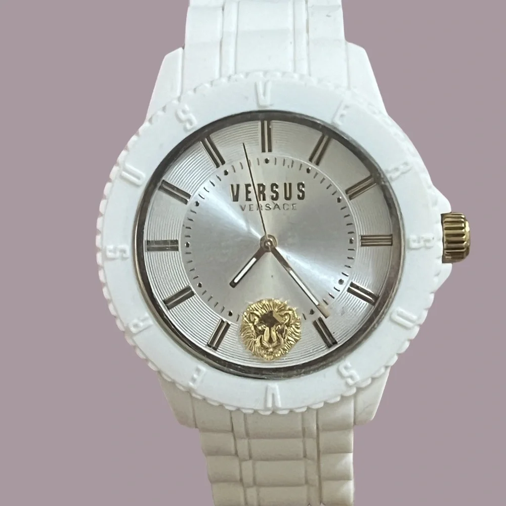 Versus Versace Tokyo White Silicon Band Watch Unisex